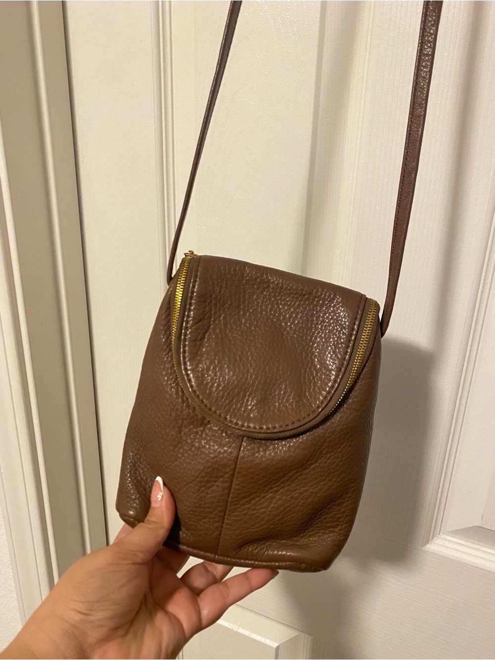 HOBO Leather Fern Crossbody